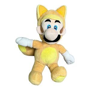 Super Mario 3D Land Little Buddy Yellow Tanooki Raccoon Mario 9" Plush Nintendo